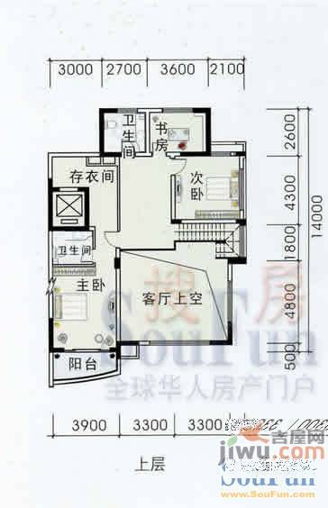 金色东江0室2厅1卫户型图