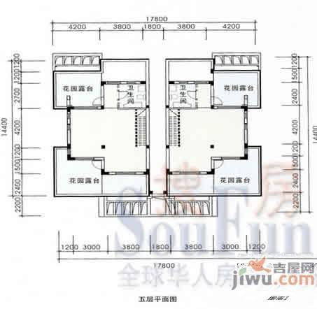 金色东江0室2厅1卫户型图