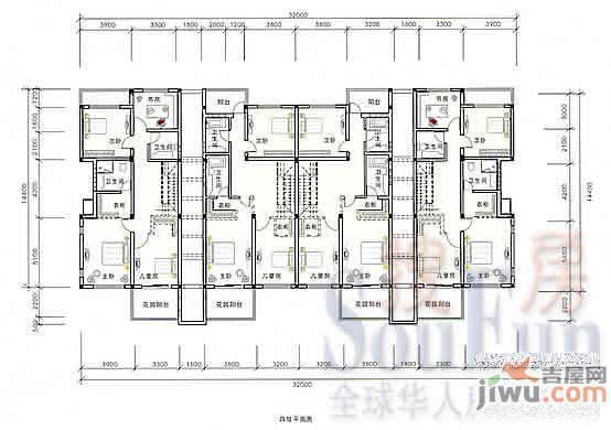 金色东江0室2厅1卫户型图