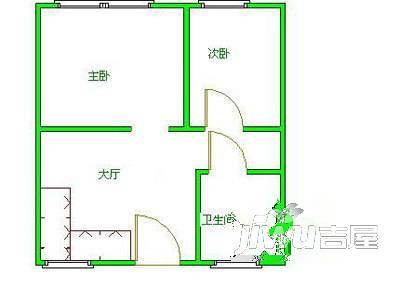 府横街老房3室1厅2卫户型图