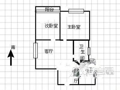 府横街老房3室1厅2卫户型图