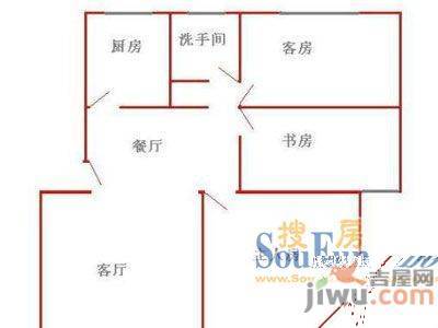 德泽苑3室2厅2卫户型图