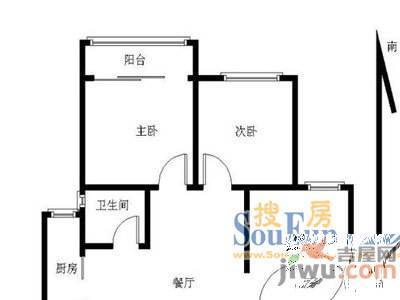 滨江花园3室2厅2卫户型图