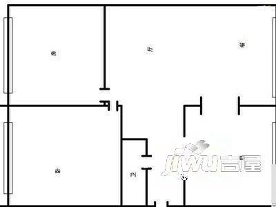 红建新村3室1厅1卫户型图