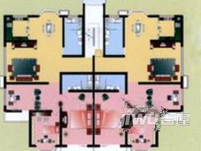 景都花园4室2厅2卫170㎡户型图