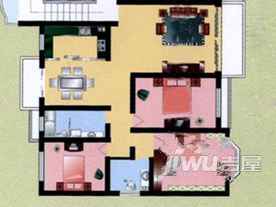 景都花园4室2厅2卫170㎡户型图