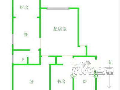 紫晶苑2室2厅1卫户型图