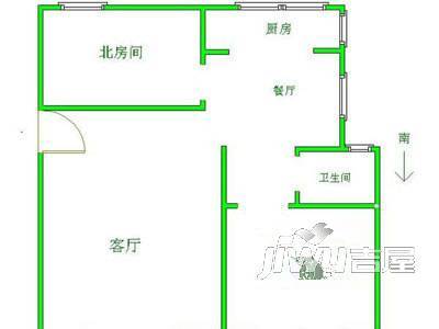 紫晶苑2室2厅1卫户型图