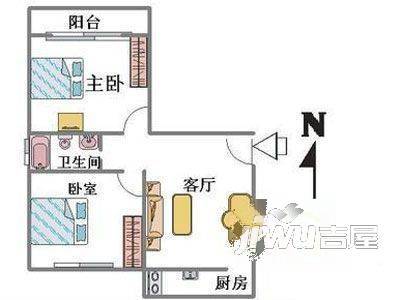 世禾新村2室1厅2卫户型图