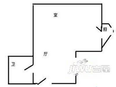 辕门新村西区2室1厅1卫户型图