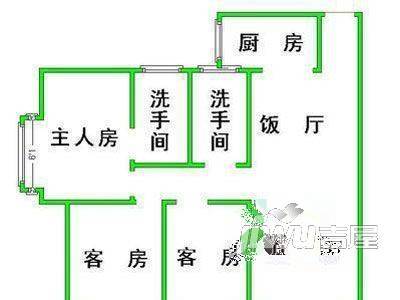 辕门新村西区2室1厅1卫户型图