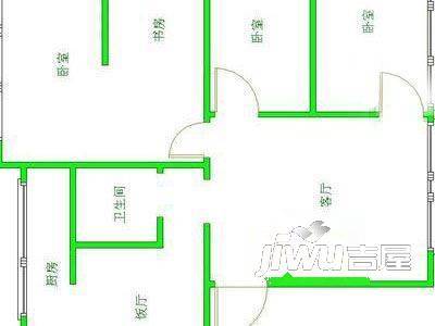 辕门新村西区2室1厅1卫户型图