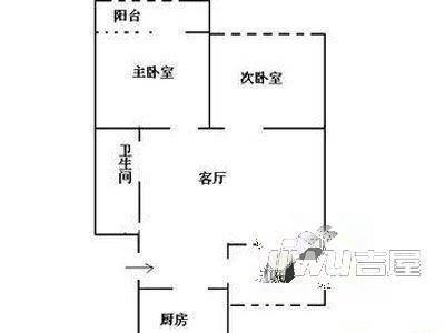 东盛世家4室1厅1卫96.6㎡户型图