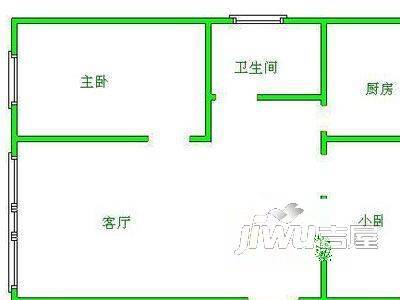 东盛世家4室1厅1卫96.6㎡户型图