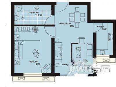 森海豪庭2室1厅2卫户型图