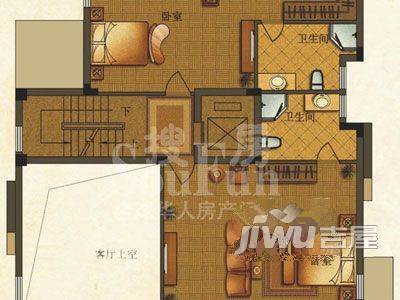 森海豪庭2室1厅2卫户型图