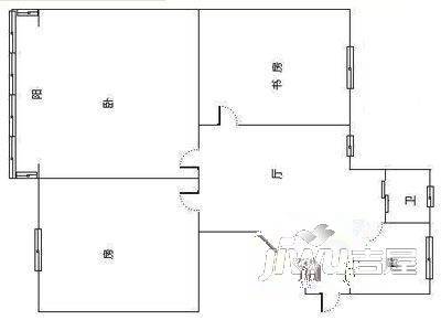 翠苑新村1室1厅1卫户型图