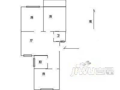 翠苑新村1室1厅1卫户型图