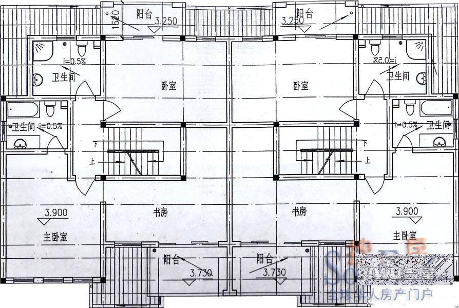 翠泽苑2室1厅1卫户型图