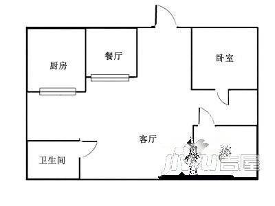 凤江花园3室1厅2卫户型图