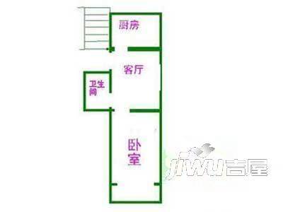 丁香苑2室1厅1卫户型图