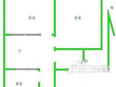 昌安东村3室1厅1卫户型图