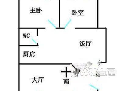 京华新村3室1厅1卫户型图