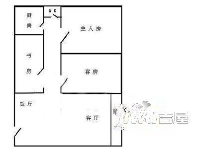 京华新村3室1厅1卫户型图