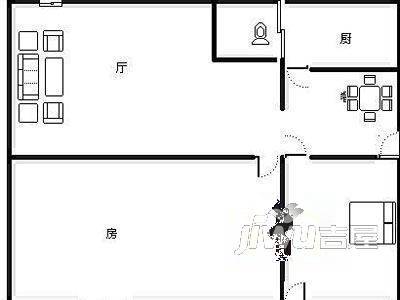 洪都苑3室1厅1卫户型图