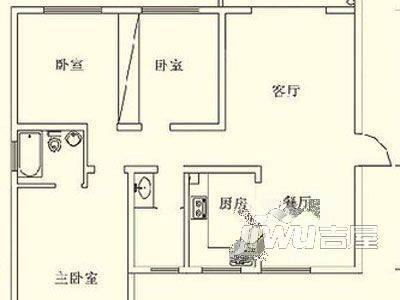 洪都苑3室1厅1卫户型图