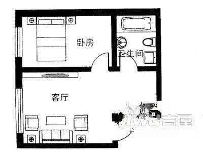 丰泽嘉园2室1厅1卫户型图