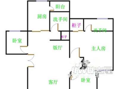 立新花园北区1室1厅1卫户型图