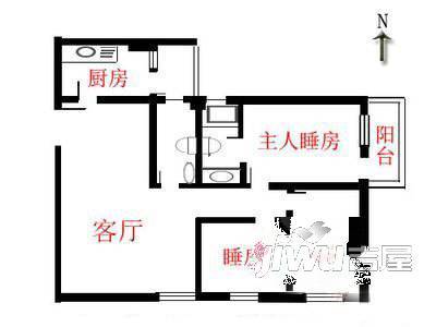 立新花园北区1室1厅1卫户型图