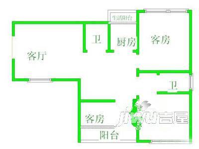 立新花园北区1室1厅1卫户型图