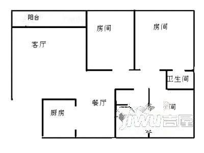 立新花园北区1室1厅1卫户型图