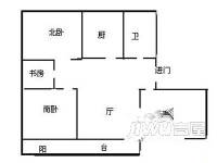 越都新村3室1厅1卫户型图