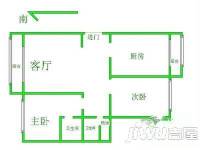 富民坊2室1厅1卫户型图