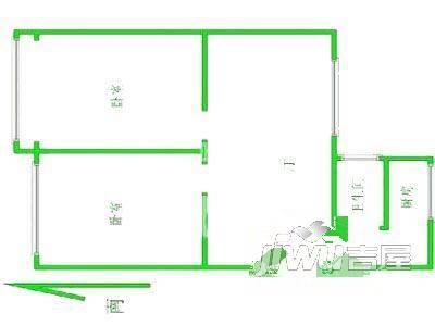 清水苑3室2厅2卫129㎡户型图