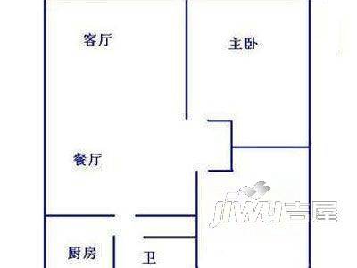 双川小区2室1厅1卫户型图