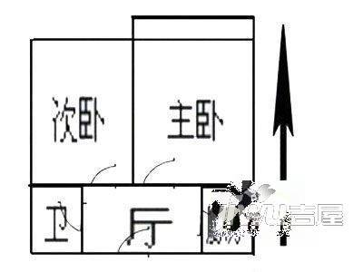 双川小区2室1厅1卫户型图