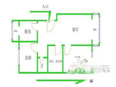 日月花园3室1厅2卫户型图