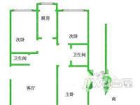 日月花园3室1厅2卫户型图