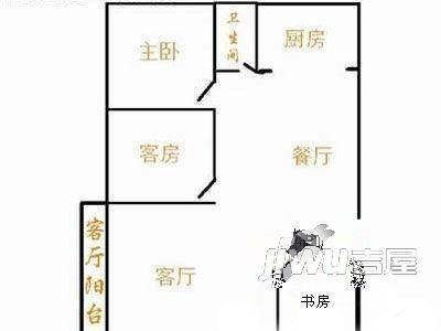 金河新村2室1厅1卫户型图