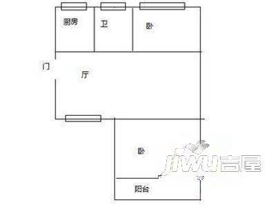 蕺山新村3室1厅1卫户型图