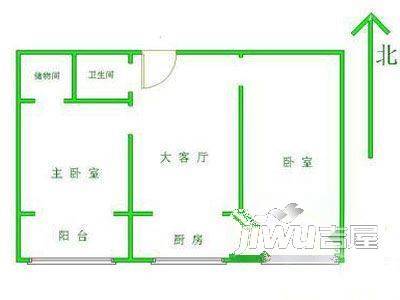 蕺山新村3室1厅1卫户型图