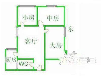 蕺山新村3室1厅1卫户型图