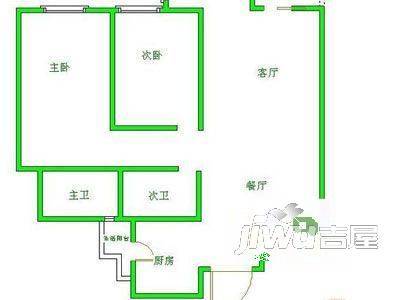 丽都花园4室1厅2卫户型图