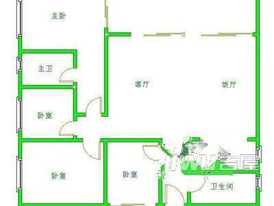 丽都花园4室1厅2卫户型图