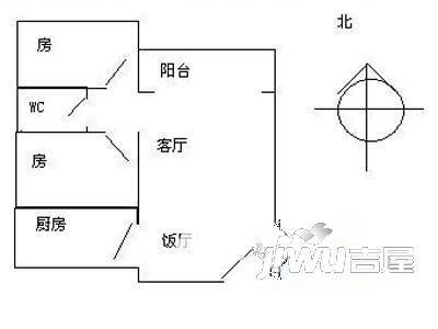 柯南旺角1室1厅1卫户型图