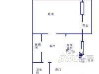 迎驾桥小区2室1厅1卫户型图